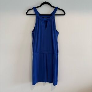 Banana Republic Blue Sleeveless Shift Dress Small Minimalist Career